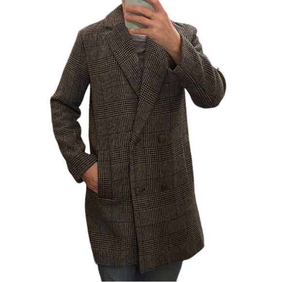 Zara Plaid  gray jacket . Size Xs . Worn once . - Picture 1 of 14